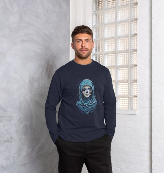 Men's Mummy Design Organic Cotton Sweater - Premium Eco Chic Printed Sweater from Eco Threadz - Just £35! Shop now at Eco Threadz