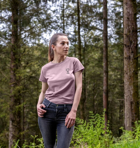 Women's taurus design crew neck organic cotton t-shirt - Premium Eco Chic Printed T-shirt from Eco Threadz - Just £19! Shop now at Eco Threadz