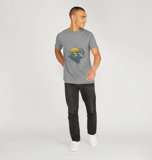 Men's sea turtle design organic cotton t-shirt - Premium Eco Chic Printed T-shirt from Eco Threadz - Just £20! Shop now at Eco Threadz