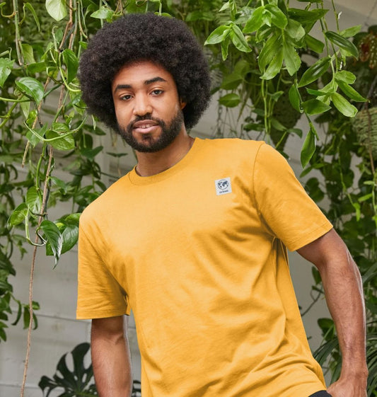 Men's dragon tree back design organic cotton t-shirt